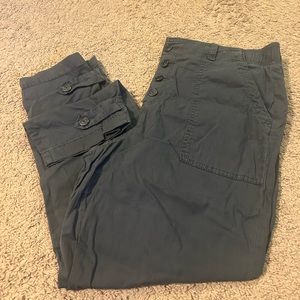Sonoma Grey Utility Ankle Pants